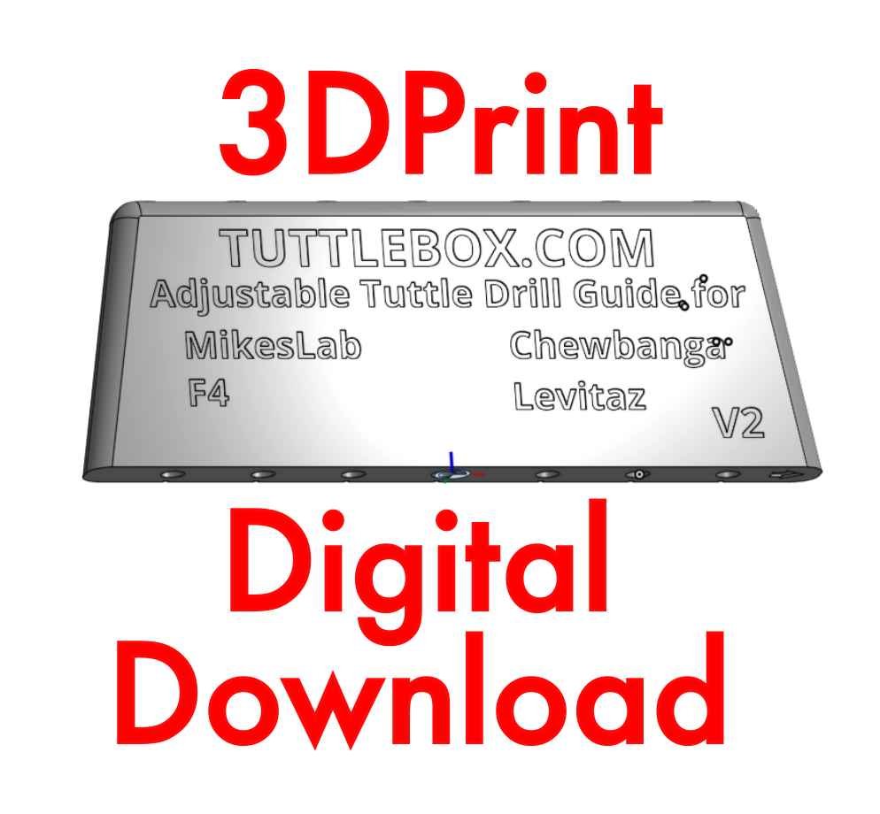 Adjustable Tuttle drill guide STL file for 3D printing (digital download)