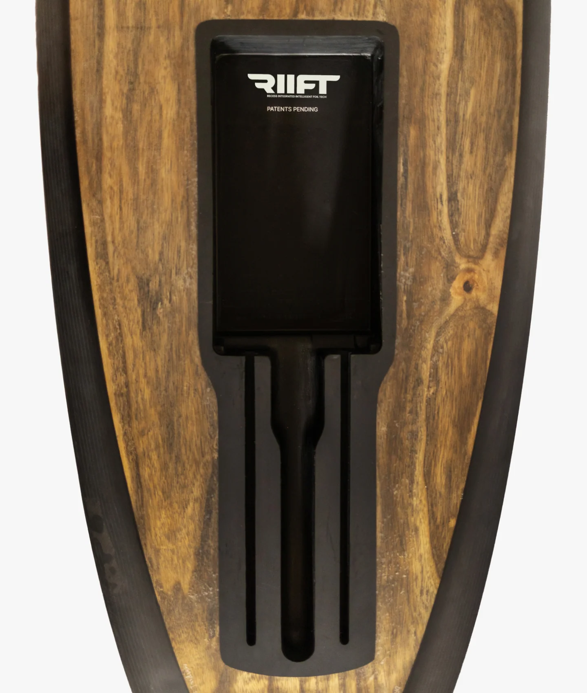 RIIFT Tracks installed in a foil board, top view of the deck