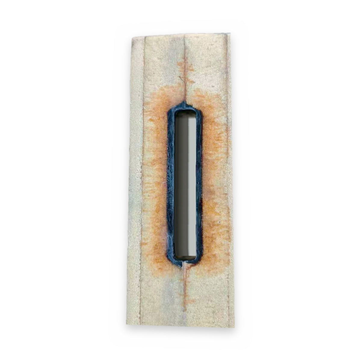 Prepreg carbon windfoil Tuttle box, bottom view of mast slot